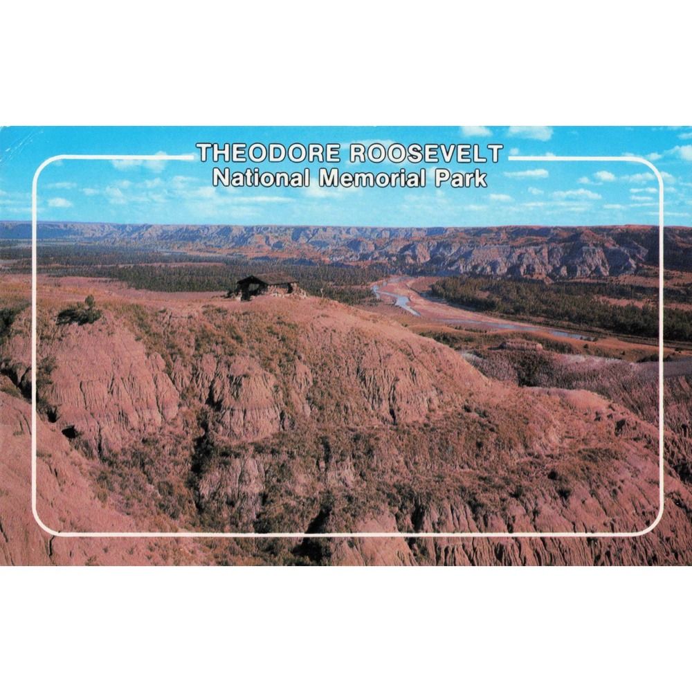Theodore Roosevelt National Memorial Park Badlands Overlook North Dakota ND Card